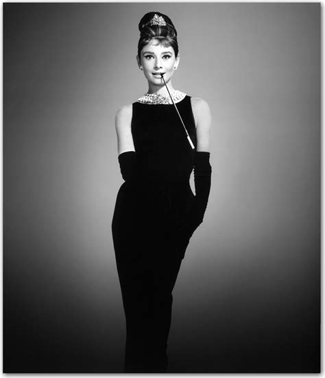 audrey hepburn iconic black dress.